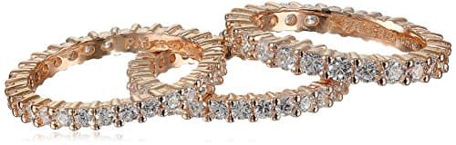 Amazon Essentials Cubic Zirconia Stacking Ring Set