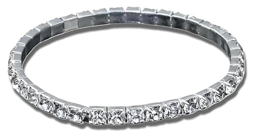 SUPAC Gold Tennis Bracelet, Luxury Shiny Simulated Diamond Jewelry