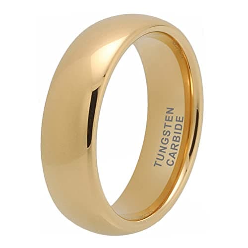 TUTISS 3mm-10mm Silver/Gold Tungsten Rings for Men & Women