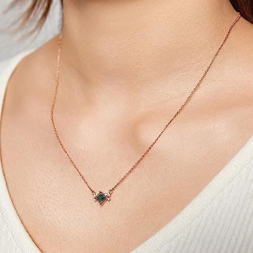 Natural Moss Agate Necklace for Women