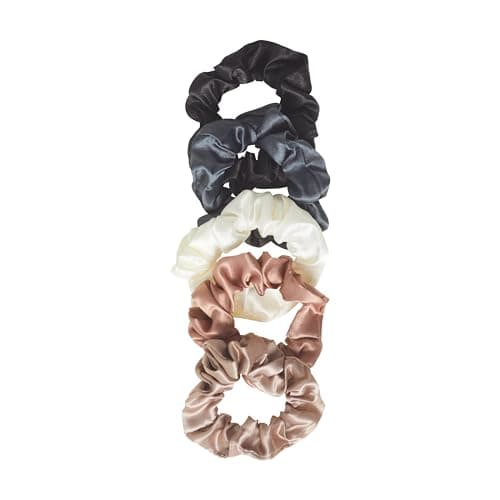 GOODY Ouchless Satin Scrunchies - Damage-Free Hold, Gentle Hair Accessory