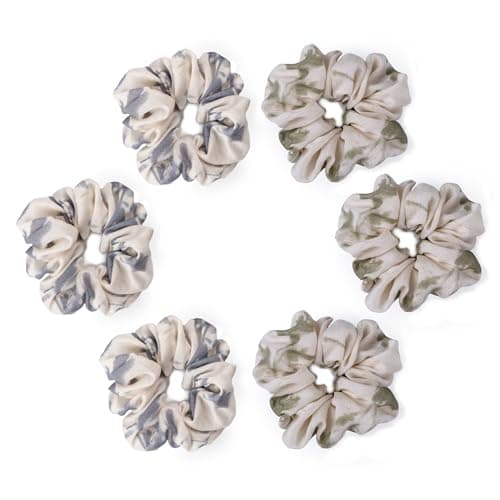 Chinoiserie Ink Style Oversized Hair Scrunchies Set