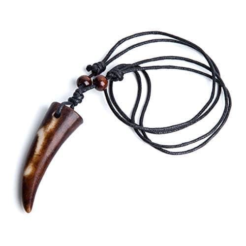 1. Wolf Tooth Necklace for Men
2. Adjustable Men's Teeth Pendant Necklace