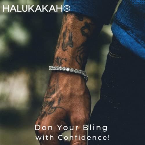 Halukakah Gold Chain for Men Iced Out