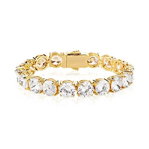 OYOGAA 10MM Diamond Tennis Bracelet for Men and Women