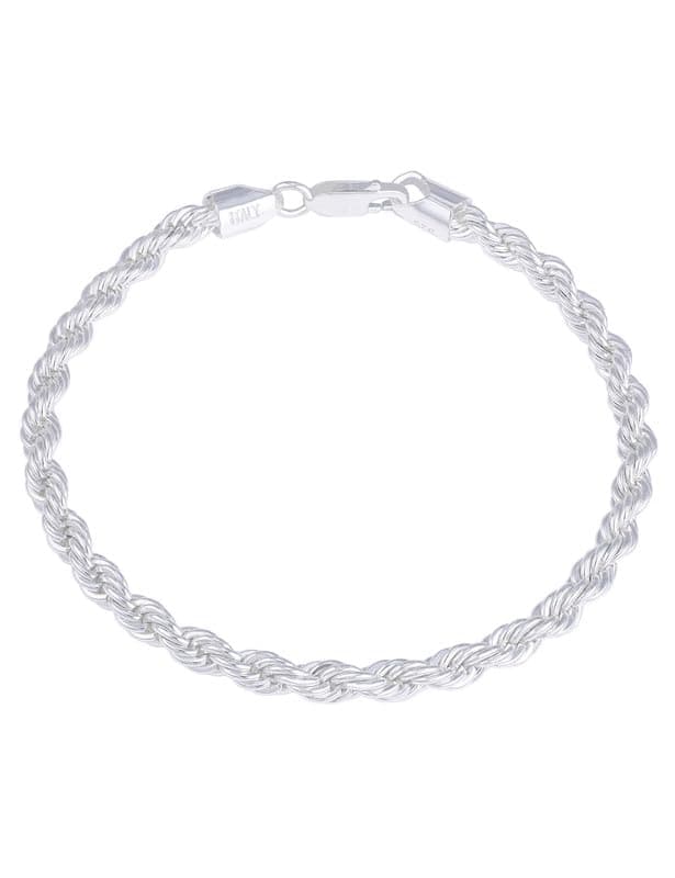 Waitsoul Diamond-Cut Silver/Gold Box/Rope Bracelet for Women/Men