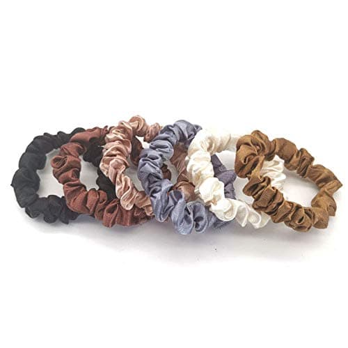 6 Pcs Soft Silk Scrunchies for Women & Girls Hair Accessories