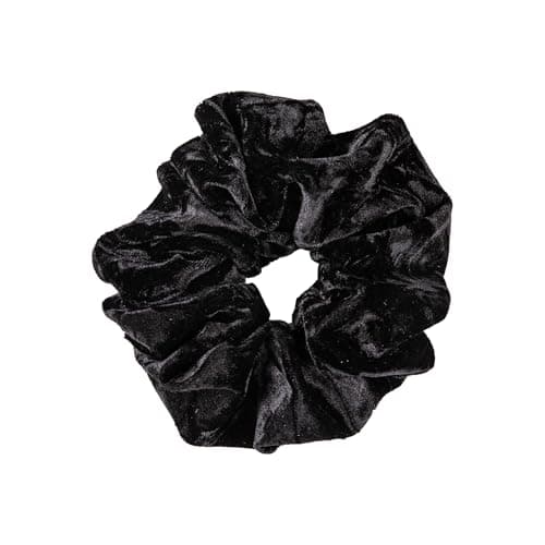 Jumbo Velvet Scrunchies for Women - Thick & Thin Hair, No Damage, Holds Tide (1 Pack, Yellow)