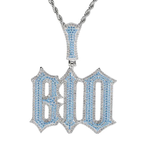 3UMeter Diamond Iced Out Custom Name Chain Necklace for Men & Women