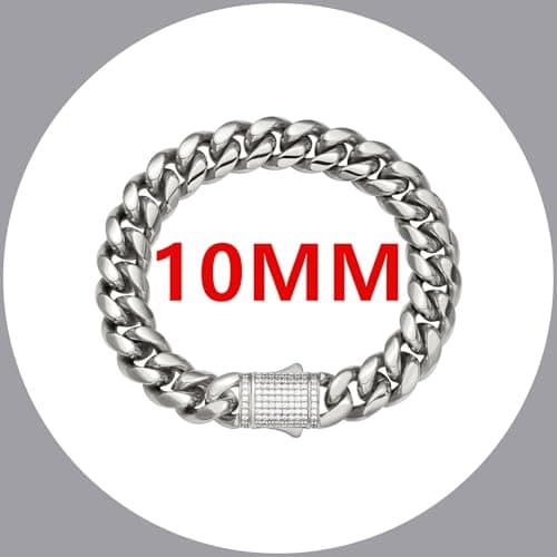 Luxfine 14K Gold Plated Miami Cuban Link Bracelet for Men & Women
