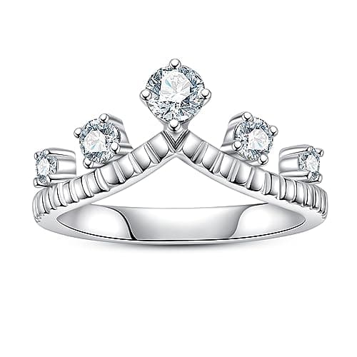 AimiIee D Color VVS1 Moissanite Eternity Ring 925 Silver Anniversary Band