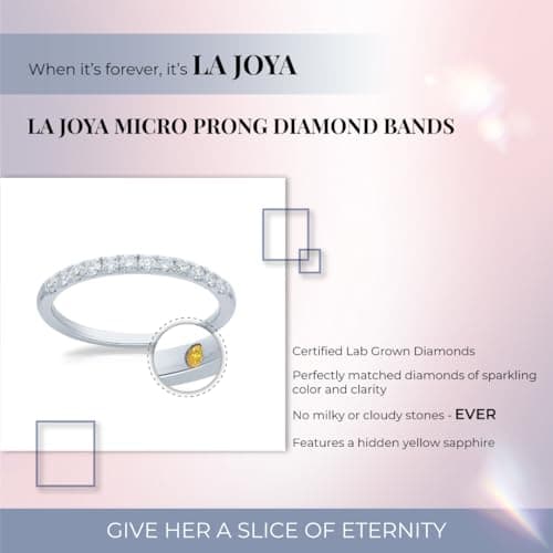 La Joya Lab Grown Diamond Wedding Bands | 10K Gold Certified Diamond Rings