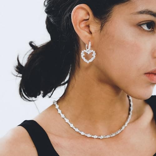 TOPGRILLZ 14K Gold Plated Dainty Tennis Chain Necklace 16-24 Inches