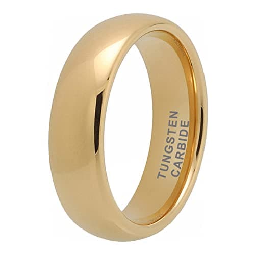TUTISS 3mm-10mm Silver/Gold Tungsten Rings for Men & Women