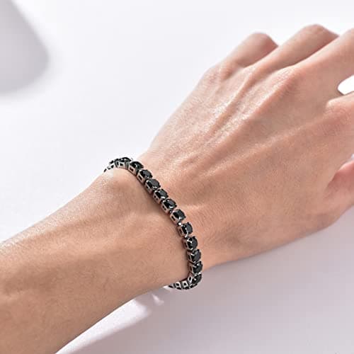 Refined Title: PROSTEEL Cubic Zirconia Tennis Bracelet for Women