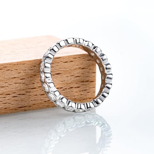 Bo.Dream Eternity 3mm Cubic Zirconia Sterling Silver Ring for Women