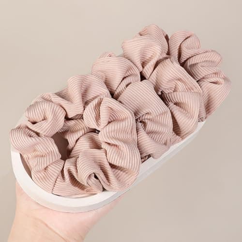 Silk Scrunchies Hair Ties for Girls & Women, Soft No-Crease Ponytail Holders