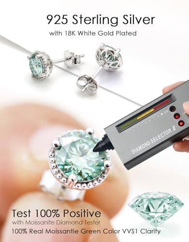 JEYHLOPX moissanite stud earrings for women