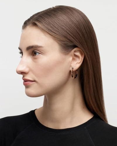 MACHETE Circle Hoop Earrings in Acetate Resin for Women
