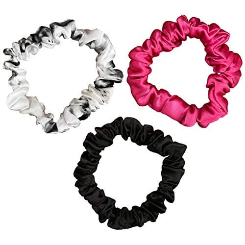 Celestial Silk Mulberry Scrunchies - Small, Plum, Pink, White