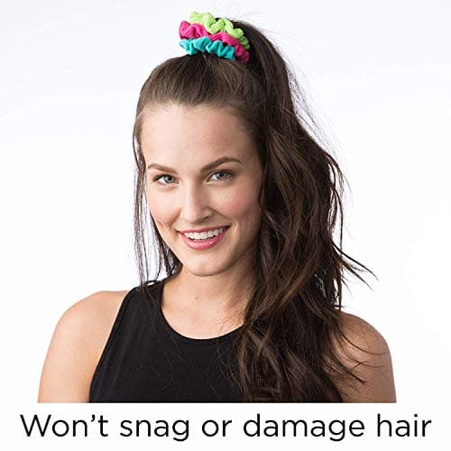 Refined Title: GOODY Women's Ouchless Jersey Scrunchies, 8 Count, 2 Pack