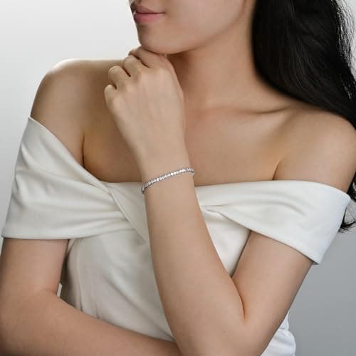 Luxfine 3mm Tennis Bracelet for Women & Men