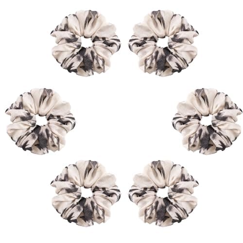 Chinoiserie Ink Style Oversized Hair Scrunchies Set