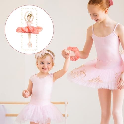 24-Pack Ballerina Party Favors: Elastic Hair Ties & Thank You Cards