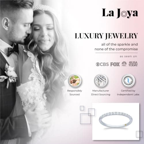 La Joya Lab Grown Diamond Wedding Bands | 10K Gold Certified Diamond Rings
