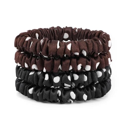 22 Momme Pure Silk Mulberry Scrunchies for Women, MultiColor