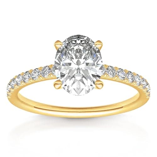 Oval Womens Fake Engagement Ring