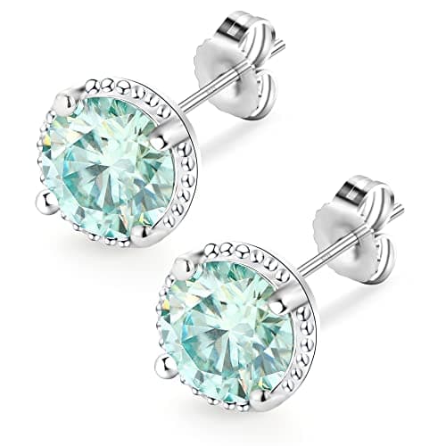 JEYHLOPX moissanite stud earrings for women