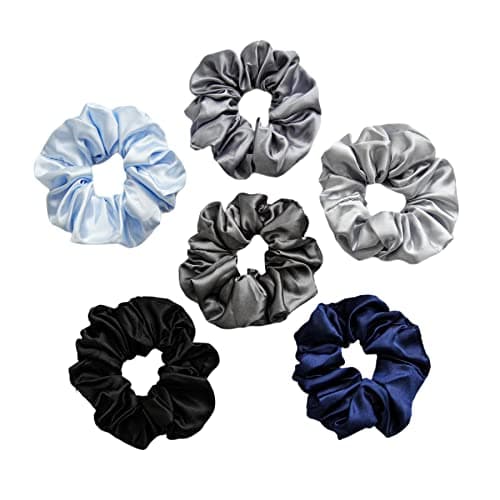 1. Satin Scrunchies for Hair - 6 Colors
2. Satin Hair Ties Ponytail Holder, Silky Soft No Hurt Your Hair