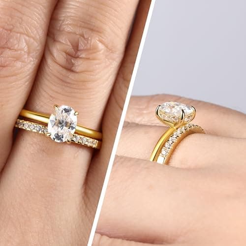 SilverNana Sterling Silver Moissanite Promise Ring for Her D Color VVS1