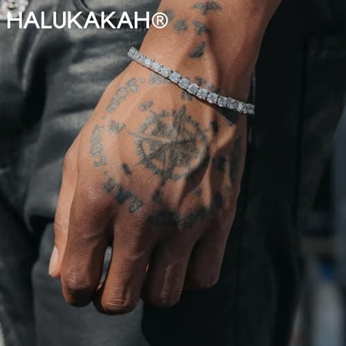 Halukakah Gold Chain for Men Iced Out