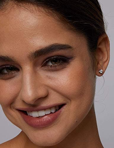 Michooyel Moissanite Stud Earrings D Color VVS1 Round Brilliant Cut 925 Sterling Silver Jewelry