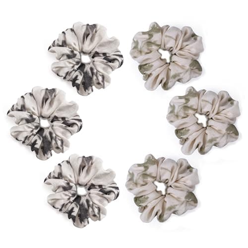 Chinoiserie Ink Style Oversized Hair Scrunchies Set