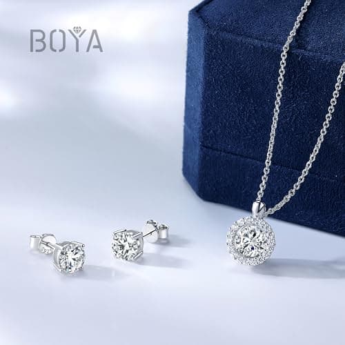 Boya Moissanite Dancing Necklace - Perfect Anniversary, Mother's Day, Christmas Gift