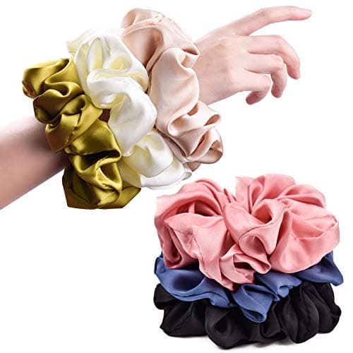 Big Real Silk Scrunchies for Women
