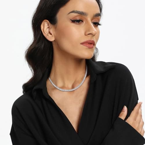 Classic Tennis Necklace for Women and Men