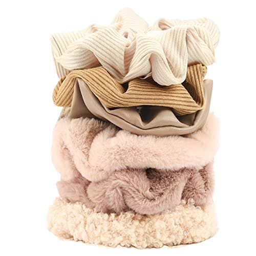 Matte Cotton Scrunchies for Women and Girls