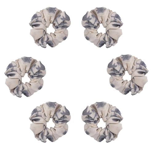 Chinoiserie Ink Style Oversized Hair Scrunchies Set