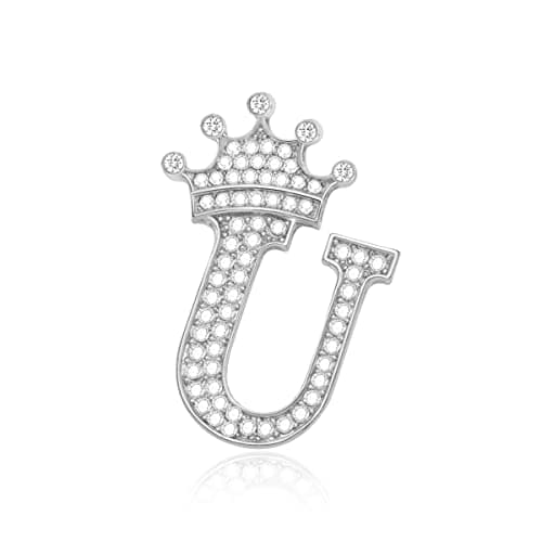 Honsny 18K Gold Plated Miami Cuban Link Chain Bling Diamond Necklace Gift