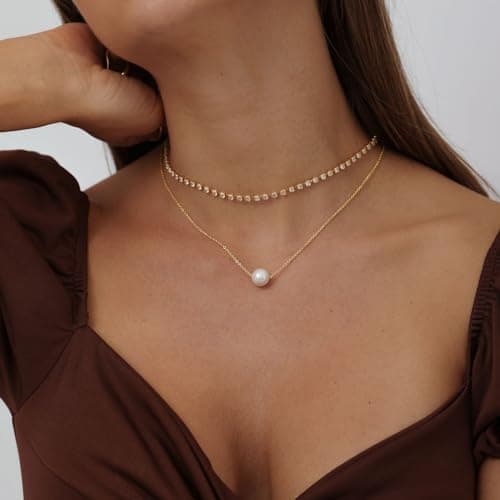 Cubix Gold Plated Diamond Choker for Women