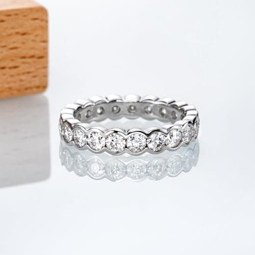 Bo.Dream Eternity 3mm Cubic Zirconia Sterling Silver Ring for Women
