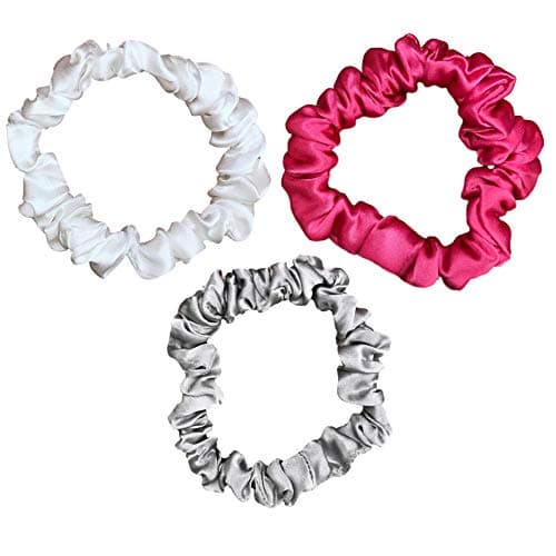 Celestial Silk Mulberry Scrunchies - Small, Plum, Pink, White