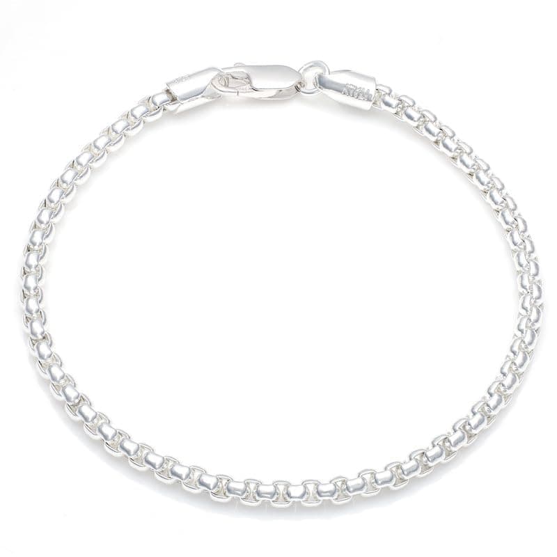 Waitsoul Diamond-Cut Silver/Gold Box/Rope Bracelet for Women/Men