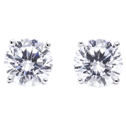 Brilliant Lab Creations 1-4CT Moissanite Stud Earrings, 14k Gold for Women