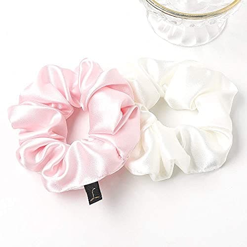 Big Silk Satin Scrunchies for Women - Soft & Elastic Hair Accessories