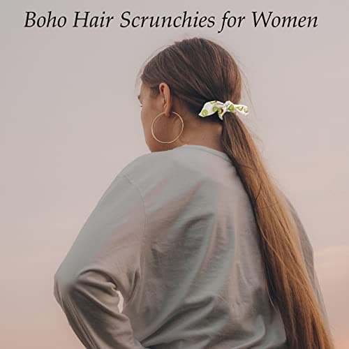 Sure, here's a refined and simplified title based on the keywords provided:

Ondder Hair Scrunchies 15 Pcs - Cute Bow Ribbon Elastic Hair Ties Floral & Fruit Print